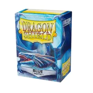 Fundas Standard Dragon Shield Matte Color Azul - Paquete de 100