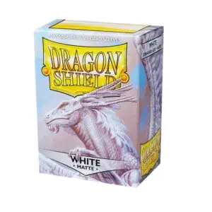 Fundas Standard Dragon Shield Matte Color Blanco - Paquete de 100